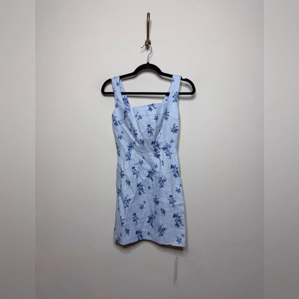 Reformation Celosia Linen Dress Crystalline